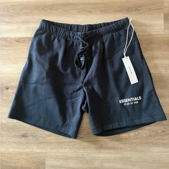 Fear of God Other - Essentials Fear of God Soccer Fleece Shorts Jet Black Size L NWT